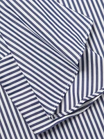Plus Malena Striped Cotton Blouse