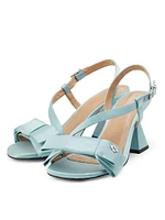 Big Bow 75MM Satin Sandals
