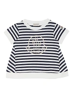 Little Girl's & Striped Cotton T-Shirt
