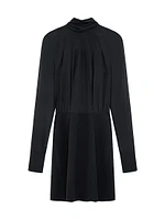 Sig Neck-Tie Minidress