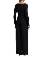 Sweetheart Neckline Jumpsuit