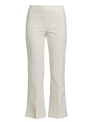 Corduroy Flared Crop Pants