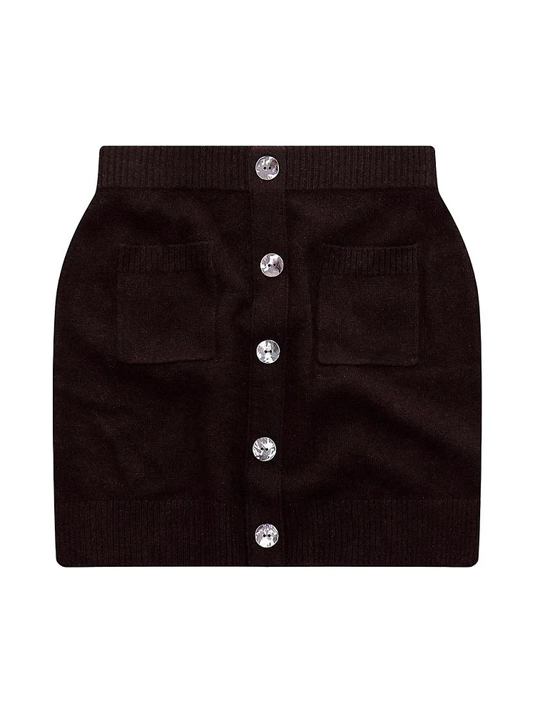 Marvin Knit Cashmere Miniskirt