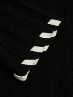 Wool-Cashmere Whipstitched Polo Sweater