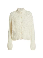 Alpaca-Blend Knit Jacket