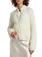 Alpaca-Blend Knit Jacket