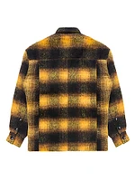 The Beginning Is End Mohair Check Overshirt