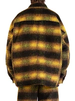 The Beginning Is End Mohair Check Overshirt
