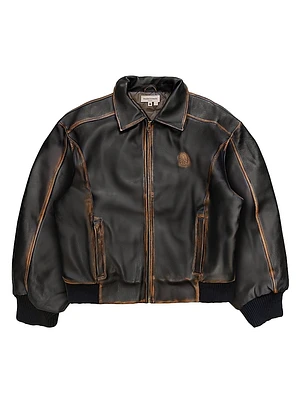 The Beginning Is End Leather Jacket