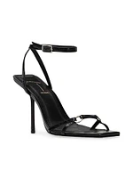 Frankie 100MM Leather High Heel Sandals