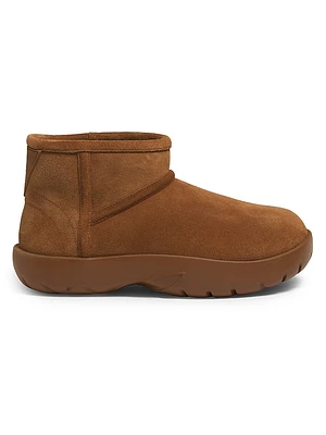 Snap Shearling Ankle Boots
