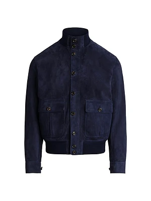 Calloway Suede Bomber Jacket
