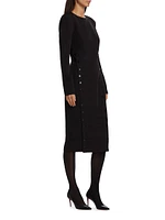 Cora Long-Sleeve Midi-Dress