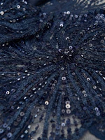 Ginny Embellished Organza Capelet Gown