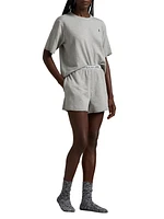 Club Terry 2-Piece Short-Sleeve Pajama Set