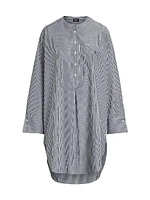 Striped Cotton Sleep Shirt