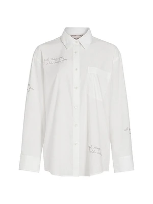 All Good Things Are Wild And Free Cotton Shirt