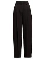 Satin Wide-Leg Trousers