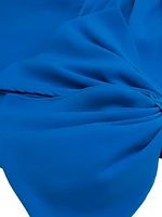 Olivia Draped Crepe Gown