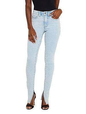 Good Legs Side-Slit Skinny Jeans