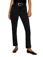 Soft Tech Good Legs Mid-Rise Straight-Leg Jeans