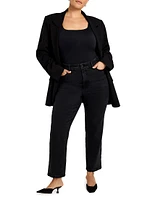 Soft Tech Good Legs Mid-Rise Straight-Leg Jeans