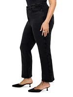 Soft Tech Good Legs Mid-Rise Straight-Leg Jeans
