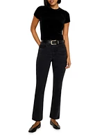Soft Tech Good Legs Mid-Rise Straight-Leg Jeans