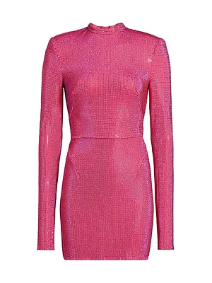 Noya Crystal-Embellished Minidress