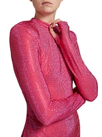 Noya Crystal-Embellished Minidress