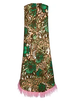 La Scala High Dress with Feathers