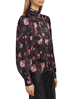 Nury Floral Silk Blouse