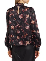 Nury Floral Silk Blouse