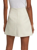Caetana Houndstooth Miniskirt