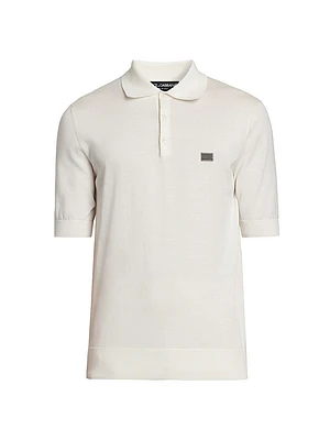 Cotton Knit Polo Shirt