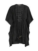 Rogelia Cotton Tie-Waist Minidress
