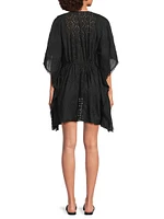 Rogelia Cotton Tie-Waist Minidress