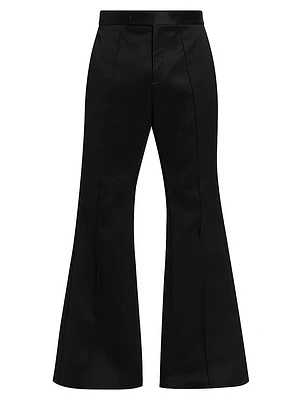 Satin Flare Trousers