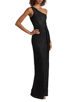 Elaine One-Shoulder Gown