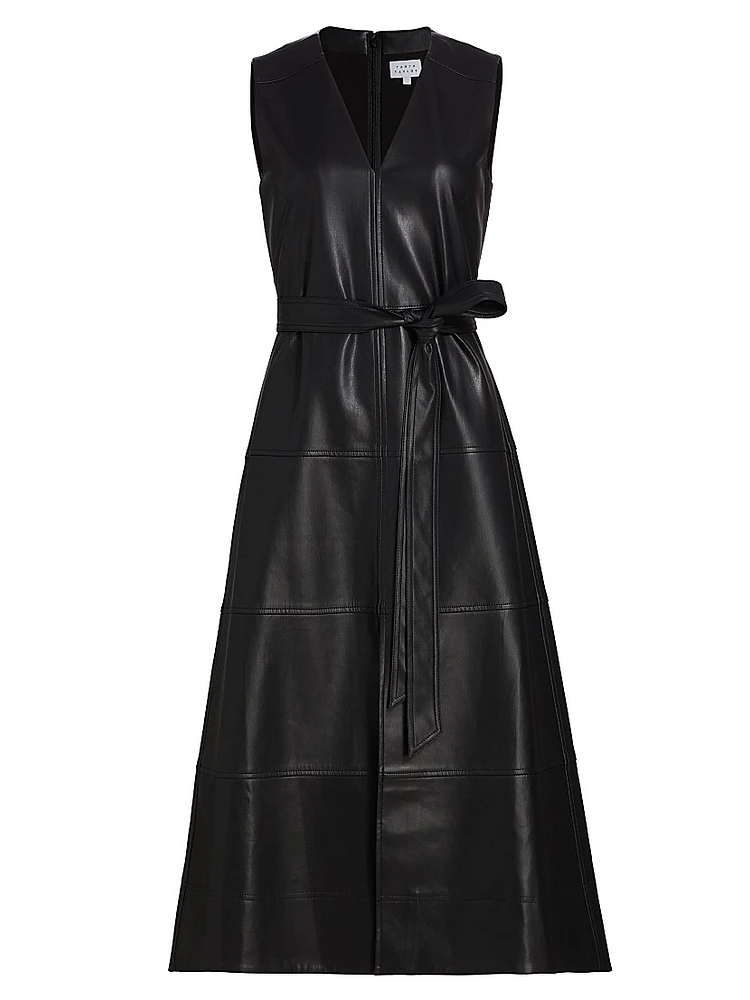 Reinella Faux Leather Dress