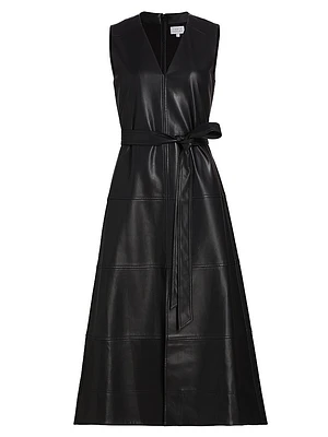 Reinella Faux Leather Dress