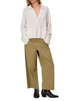 Banks Wide-Leg Cotton Pants