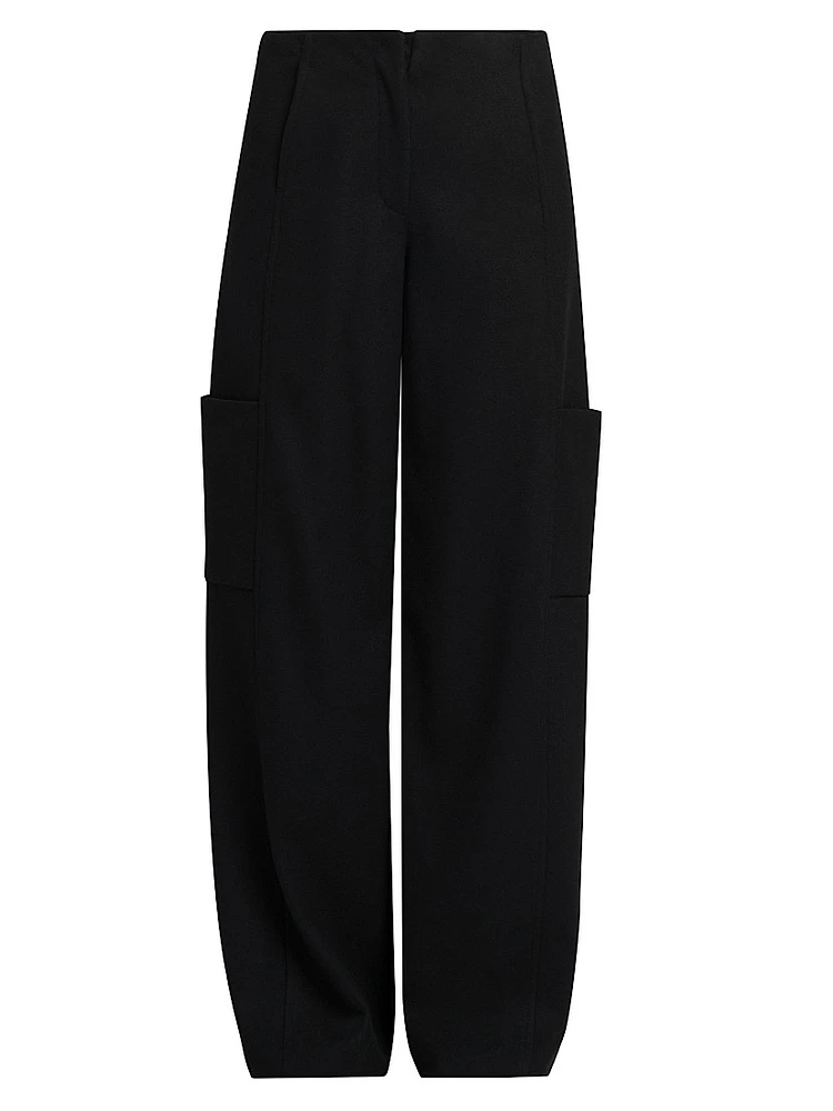 Double-Faced Wool Utility Pants