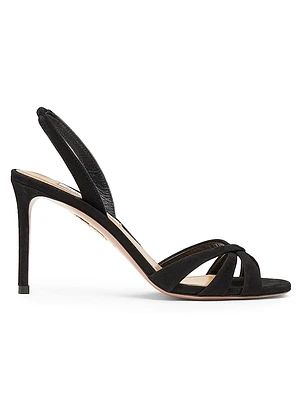 Tati 85MM Suede Slingback Sandals