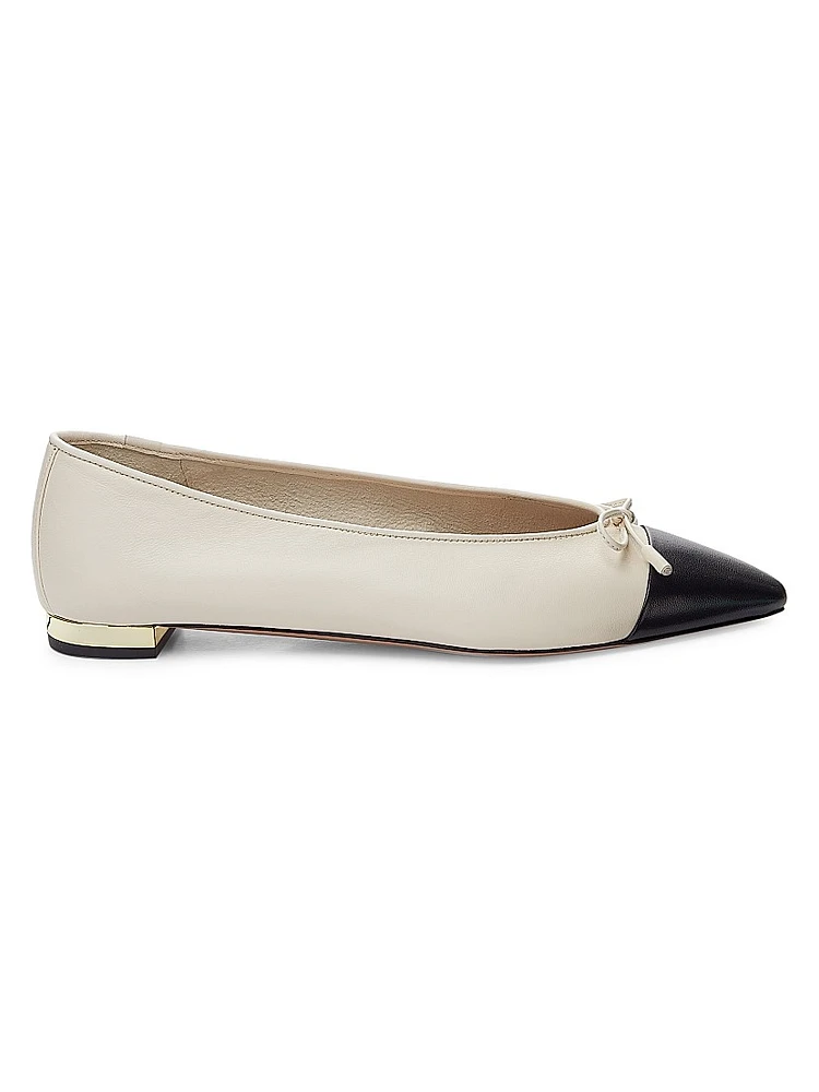 Gioia Colorblocked Leather Flats