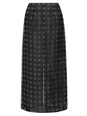 Dia Printed Chiffon Midi-Skirt