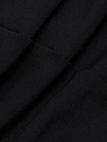 Neoprene Turtleneck Midi-Dress