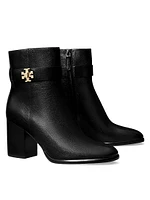 T-Lock 80MM Leather Ankle Boots