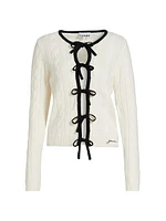 Wool & Cashmere Cabled Cardigan