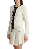 Wool & Cashmere Cabled Cardigan